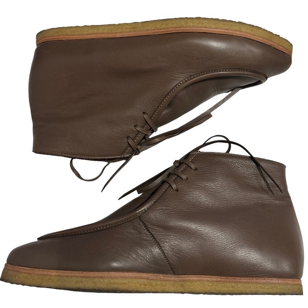 Coclico Women's Quinn Leather Brown Pointed Toe Wedge Chukka Boot, Size 39, EUC - Picture 4 of 10